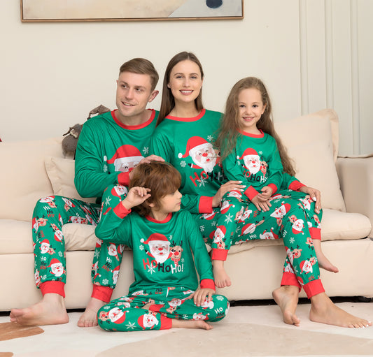 Pyjamas de noël Pour La Famille Correspondant À La Famille De Noël Pyjama Ensembles Santa Claus Imprimé Haut De Nuit
