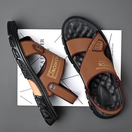 Sandales d'été en cuir de vachette d'été pour hommes